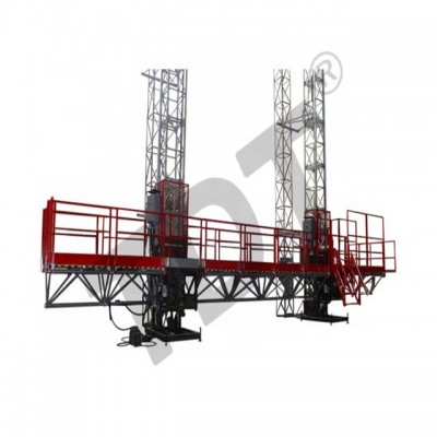 facade cleaning system of mast climbing aerial working platform