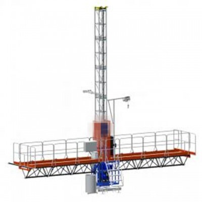 Construction building windows cleaning gondola areial cradle lifting working platform,mast climber